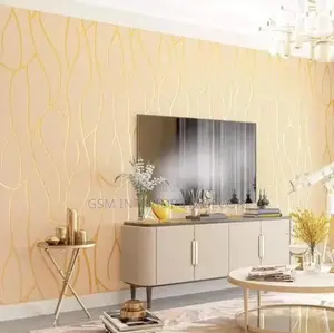 Elegant Wallapeprs for Warm Living Room Spaces