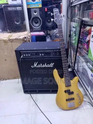 Bass Guitar 4 Strings and Bass Combo Marshall