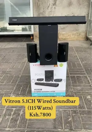 5.1ch Vitron V535sb Soundbar System With Small Speakers