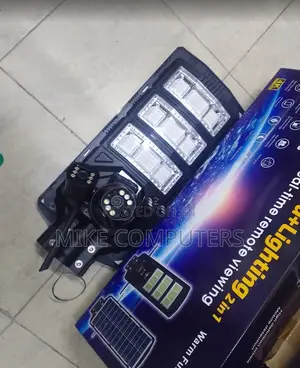 CCTV Camera + 450 Solar Security Streetlight