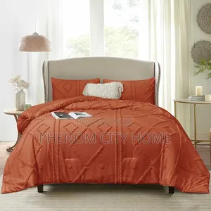 Quilt Burnt Orange Duvet Cover Set