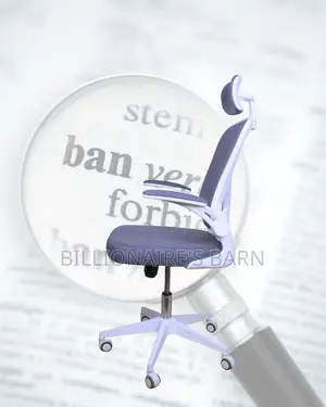 Imported White Ergonomic Office Chair — Easy to Clean