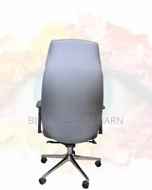 New Arrival Grey Executive Leather Office Chair — Easy to Clean