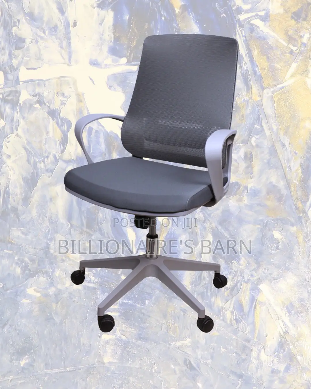 Grey Ergonomic Mesh Office Chair | Pro-Grade Scratch-Resistant Finish