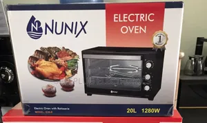 20 Litres Countertop Nunix Electric Rotisserie Oven, 4 Knob Setting