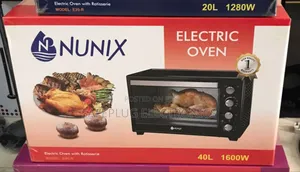 1600w - Nunix Electric Rotisserie Oven, 40 Litres Capacity