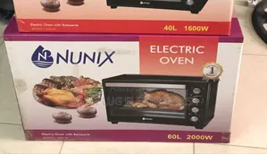 60 LTRS Nunix Electric Countertop, 4 Heat Knob Setting Oven
