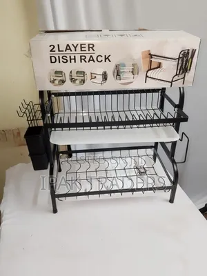 Heavy-Duty 2 Tier Dish Rack With Cutlery Holder