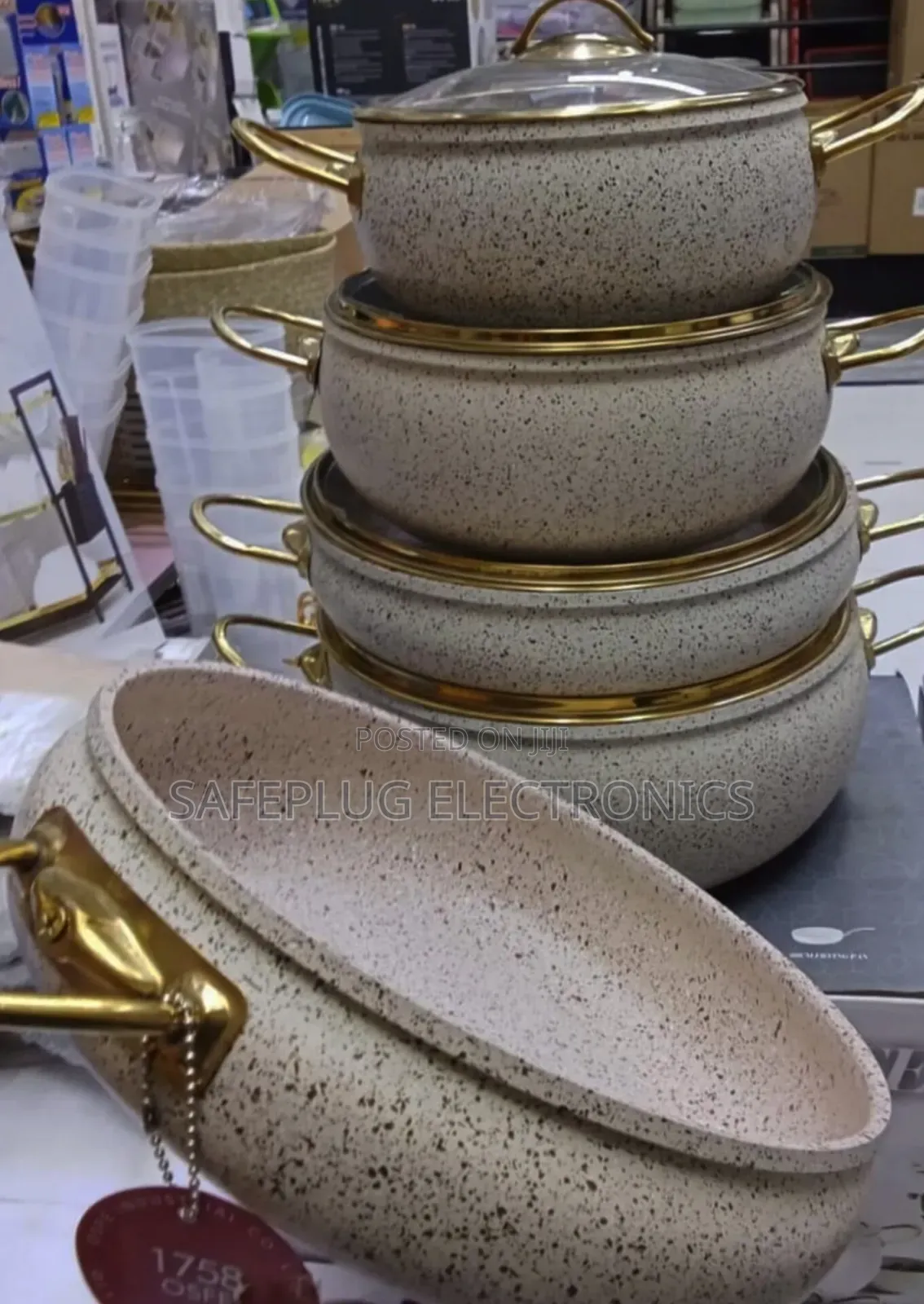 9pcs, Granite Coating Kitchen Cookware Sets - Nsfe Brand