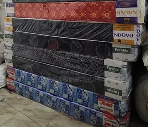 6x6 Plain Medium Density Quality Ndovu Mattress Brand, 8" Inch Thick