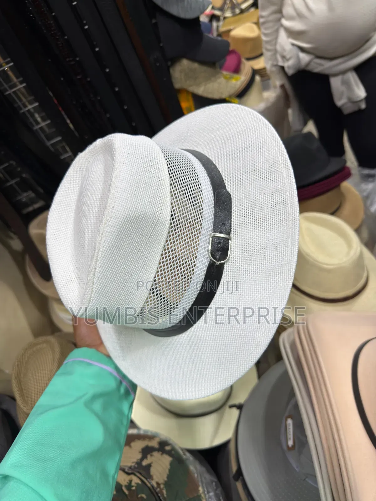 White Straw Panam Hat for Men