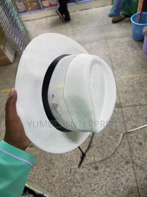 White Straw Panam Hat for Men