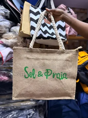 Beach Summer Jute Bags Available With Zip a