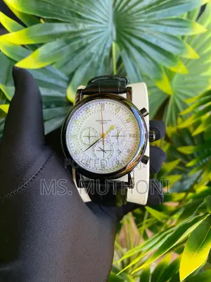 Leather Strap Patek Philippe Gents Watch