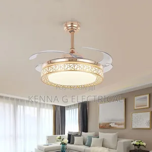 Restaurant Bedroom Led Light Conversion Ceiling Fan Lamp
