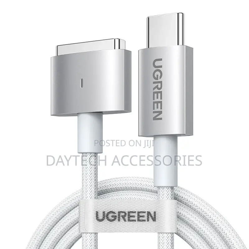 The Ugreen Usb-C to Magsafe 3 Braided Charging Cable.