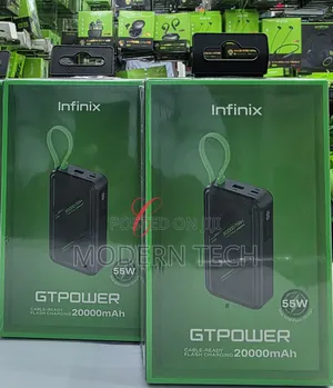 Infinix Gtpower *55w* Xp20gt 20000mah Flash *Charge Laptop Powerbank
