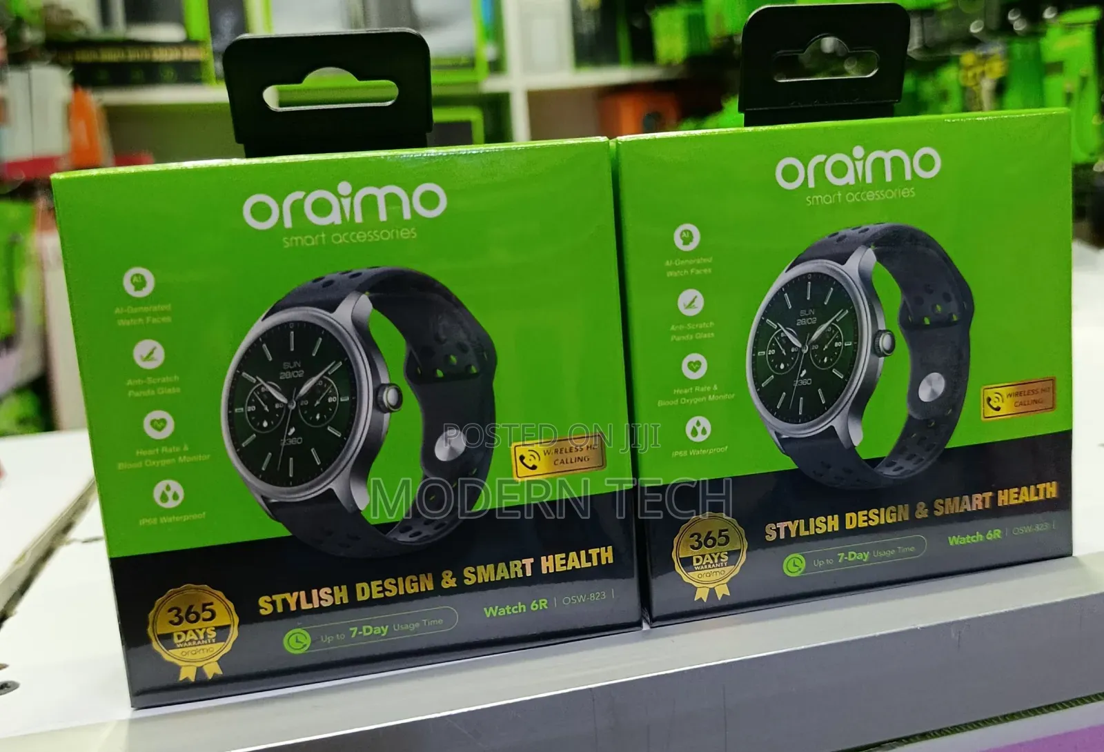 Oraimo Watch 6r | 1.83” Amoled Smartwatch With Bluetooth Call