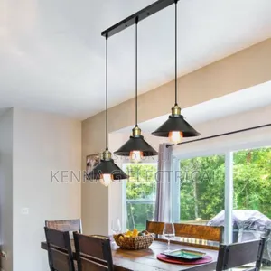 Triple Pendant Lights Indoor Metal Shade Hanging Lamp