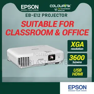 Epson Eb-E12 Xga 3lcd 3600 Lumen Projector