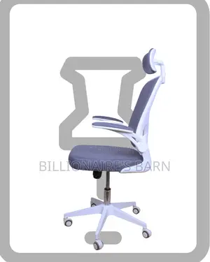 White Ergonomic Office Chair (Space-Saving) — Limited Stock