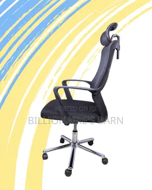 Adjustable High Back Mesh Office Chair — Smooth-Rolling Mobility