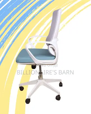 Pro-Grade White Ergonomic Mesh Office Chair — Smooth-Rolling Mobility