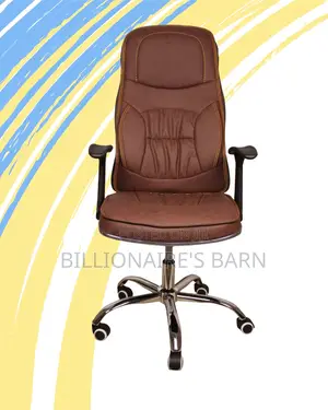 Minimal Ergonomic Executive Leather Chair — Breathable in Hot Weather
