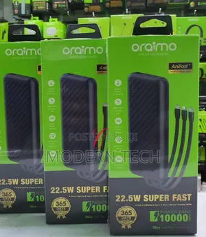 Oraimo Slice Link Pro Opb-P7101 *22.5w Super Fast Charging Power Bank
