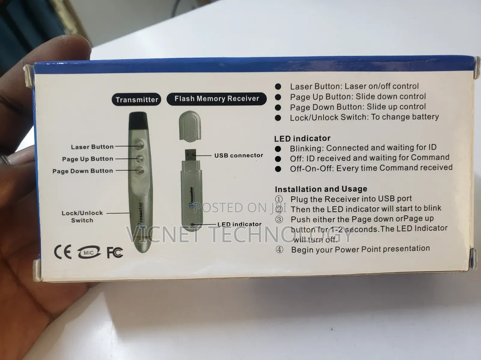 Wireless Pp‐1000 Presenter Laser Pointer