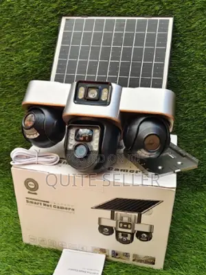 V380 4g Wireless PTZ Solar Camera - Tf Card Storage Without Network