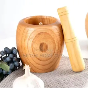 Bamboo Mortal and Pestle