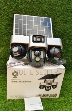 V380 Pro Outdoor 4g Sim Card CCTV Solar Street Light Camtripple Lens