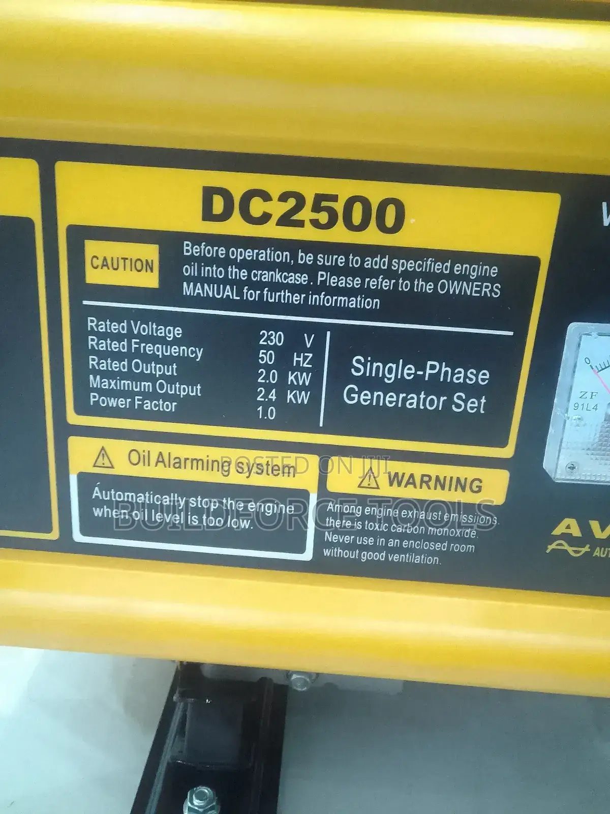 Daichi Japan Dc2500 2.4kw Generator