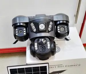 V380pro Triple Lens Solar Powered 4g Lte Security Camera