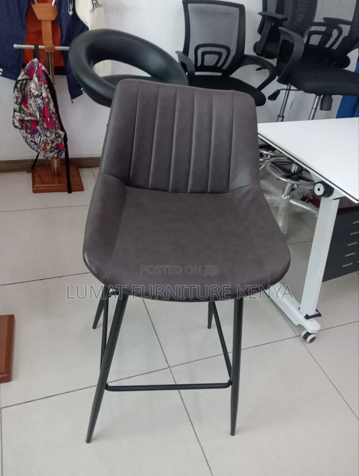 High Counter Leather Seat