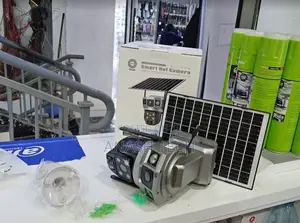 PTZ V380 Pro Surveillance 4g Simcard Solar Camera Dual Lens