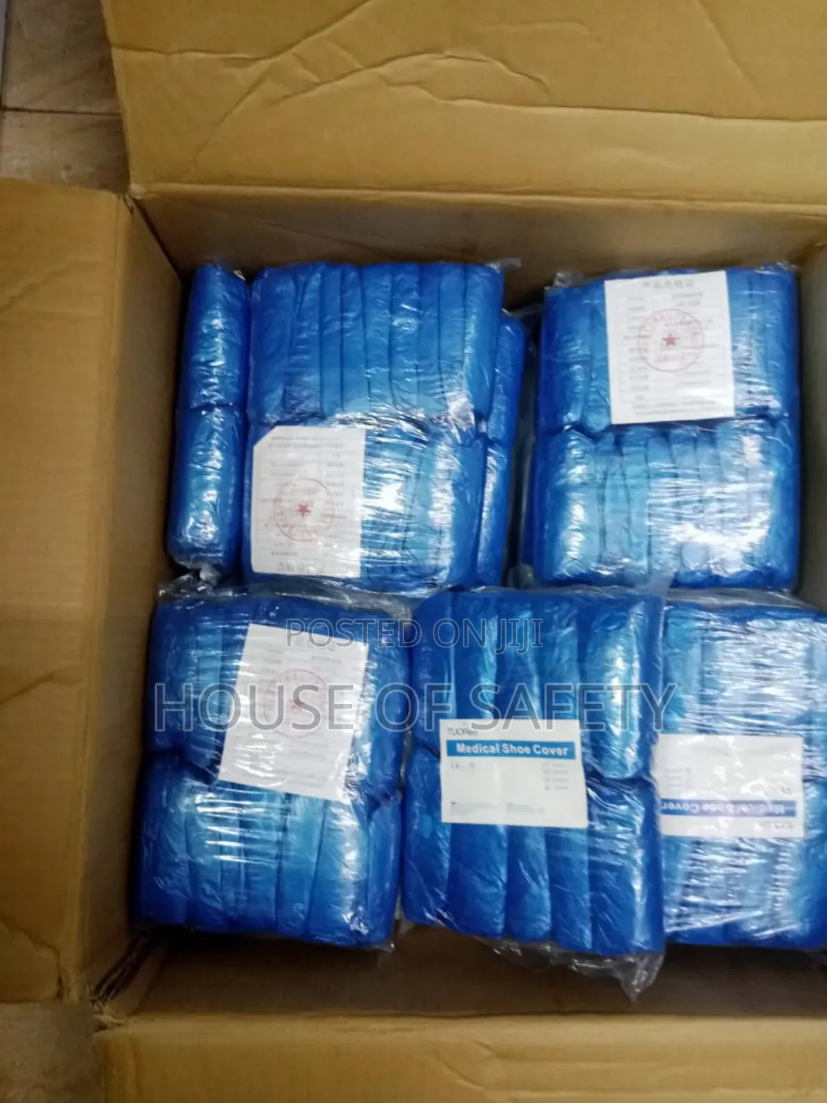 Dust Proof Blue Shoe Covers