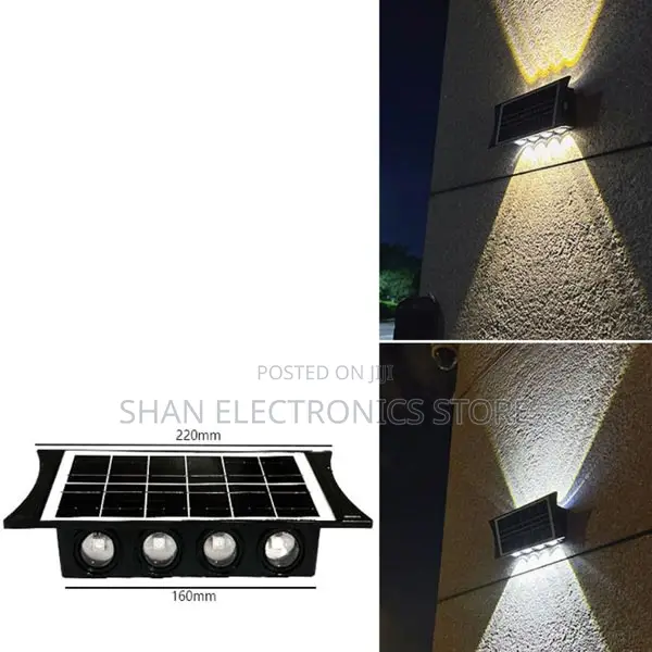 Warm White Solar Fence Lights Waterproof,Black Solar Deck Lighting