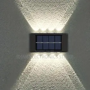 Outdoor Decorative Solar Wall Lights Up Down 8 Led Solar Wall Lights