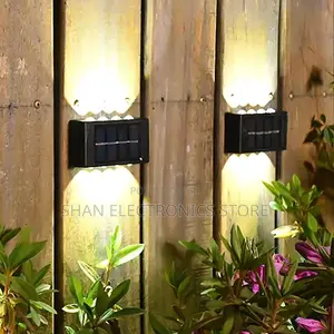 Solar Wall Lamp Outdoor Waterproof Up and Down Luminous Lighting 8 Led