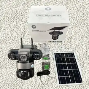 V380 Pro 4g Solar Outdoor 12mp Hd Camera With 4 Lenses + Two Way Audio
