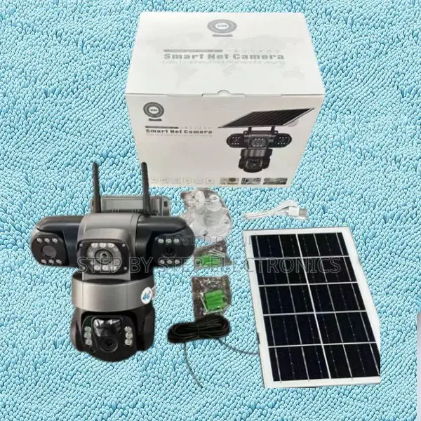 V380 Pro Solar CCTV 4g Camera With 4 Lenses+ Automatic Tracking