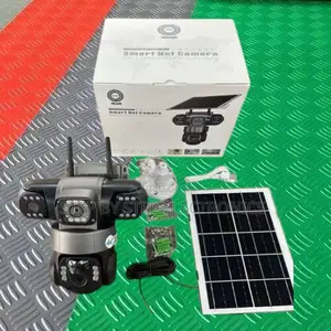 V380pro Solar CCTV 4g Camera With 4 Lens, Auto Tracking + Motion Alert