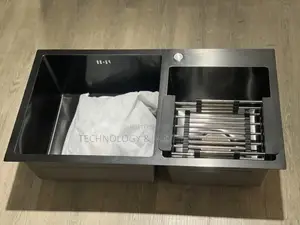 Modern Black Double-Bowl Sink