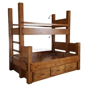 Pine Verse Double Decker Bed