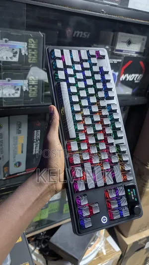 Ajazz Ak870 Plus Flaming Red Mechanical Gaming Keyboard