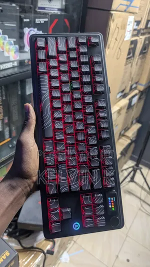 Ajazz Ak870 Plus Flaming Red Mechanical Gaming Keyboard