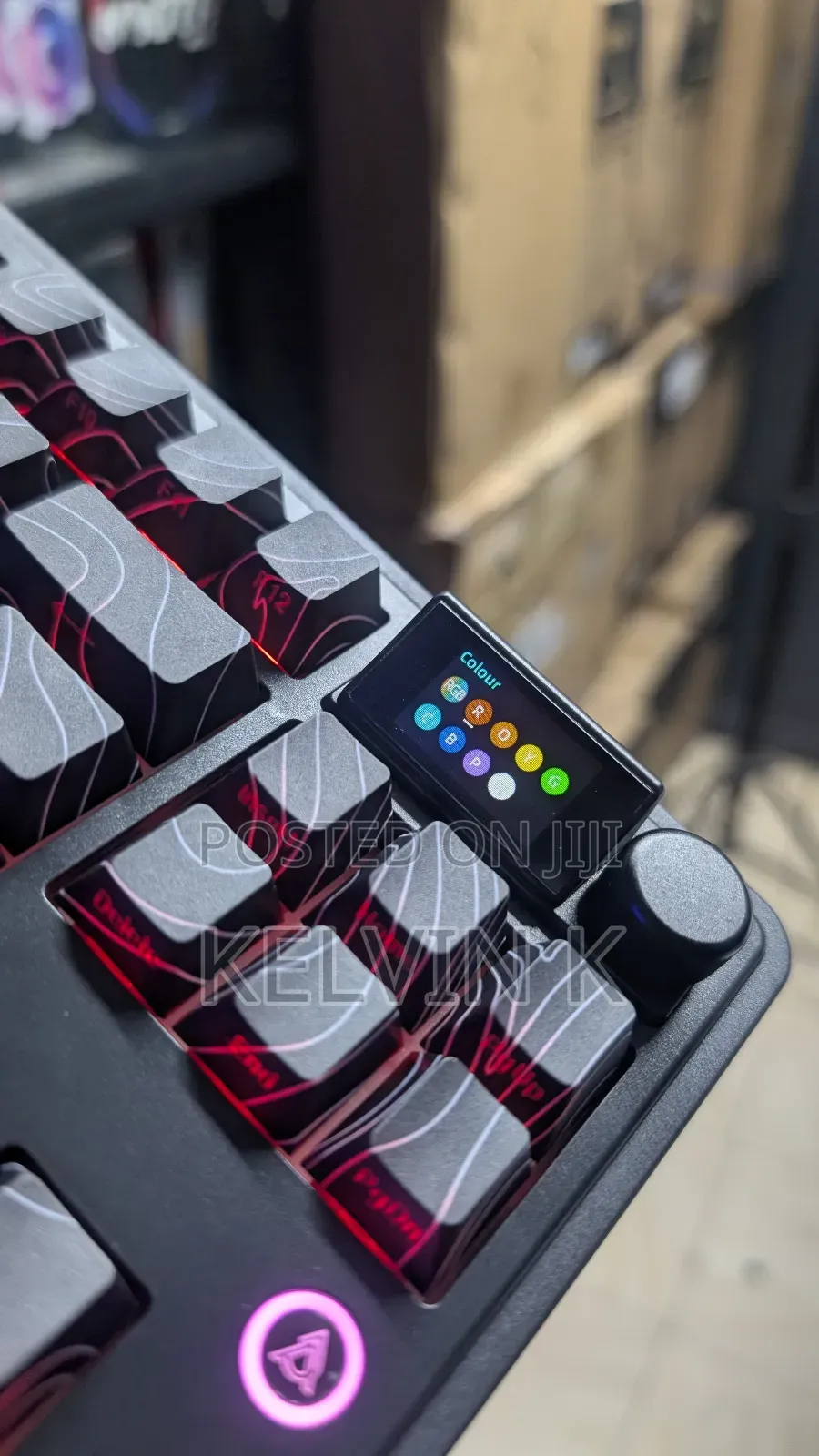 Ajazz Ak870 Plus Flaming Red Mechanical Gaming Keyboard
