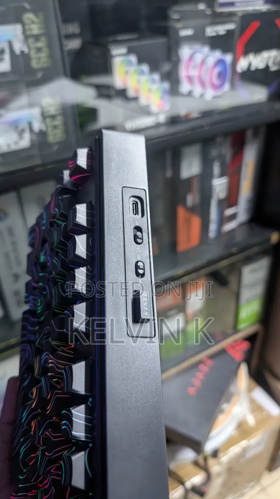 Ajazz Ak870 Plus Flaming Red Mechanical Gaming Keyboard